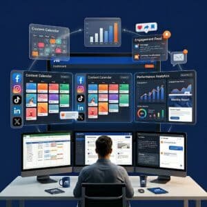إدارة صفحات التواصل الاجتماعي الاحترافية